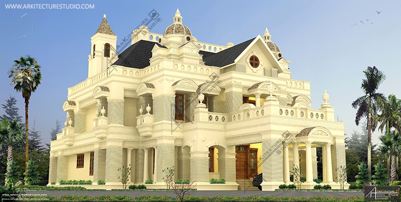 claasic homes, kerala house, biggest house, veedu design, Bungalow photos