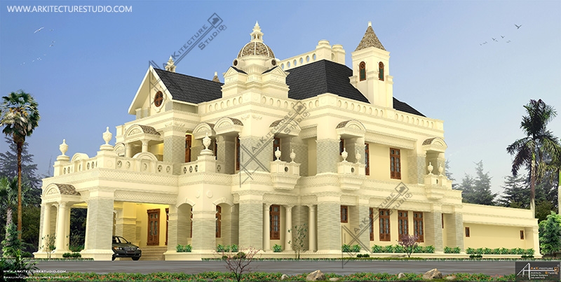 top architect, Kerala house, premium house, biggest Kerala house, Indian home plan