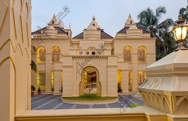 classic style home design, luxury kerala house plan, colonial kerala architecture, leading architect in kerala