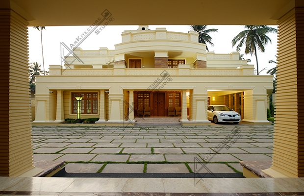 Kozhikode home design, kerala villa design, Victorian style homes