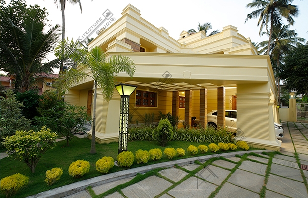 luxury homes in kerala, indian bungalow designs