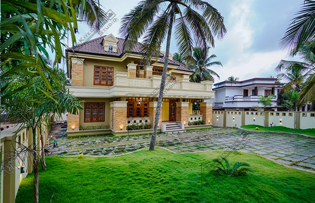 traditional kerala house design, classic style home design, luxury kerala house plan